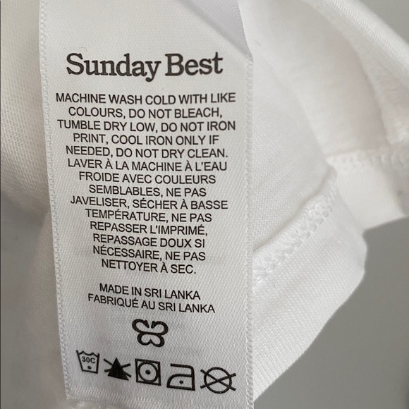 ARITZIA Sunday Best White Graphic Tee Size L | Fairy 🧚 | “Leaf me alone” 🍃 - Picture 7 of 7